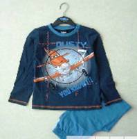 Boy's 100% Cotton Spring/Autumn Pyjamas - Disney Planes Pyjamas - Dusty Pyjamas - Size 8 - Blue - Limited Stock