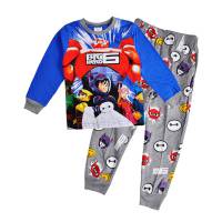 Boy's 100% Cotton Spring/Autumn Pyjamas - Disney Pyjamas - Big Hero 6 Pyjamas - Size 2 - Blue/Grey - Limited Stock