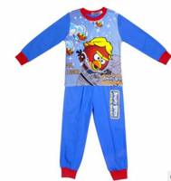 Boy's 100% Cotton Spring/Autumn Pyjamas - Blue Angry Birds Star Wars Pyjamas - Size 10 - Blue/Red - Limited Stock